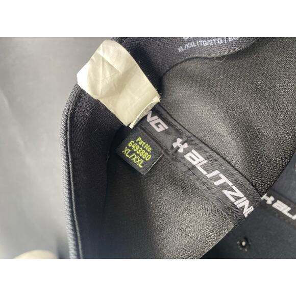 Under Armour Men's L/XL Freedom Blitzing Black Classic Fitted USA Cap Hat - Picture 8 of 9